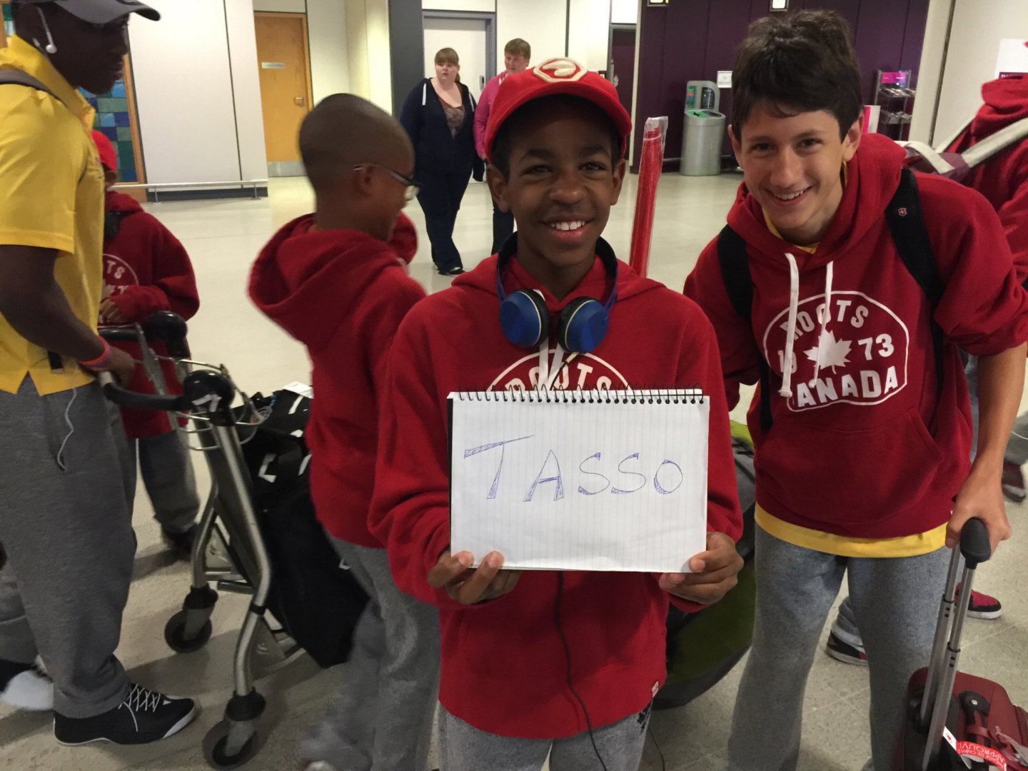 Scotland 2015, Day 2: Arrived in Aberdeen: The "J" boys welcome