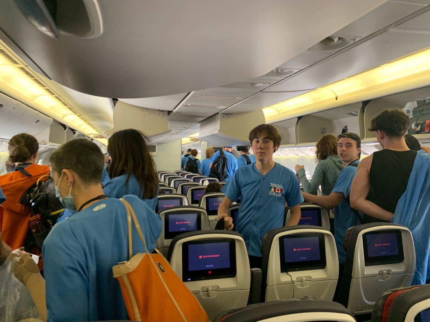 Italy 2023, Day 2: Arrival in Rome: On the plane