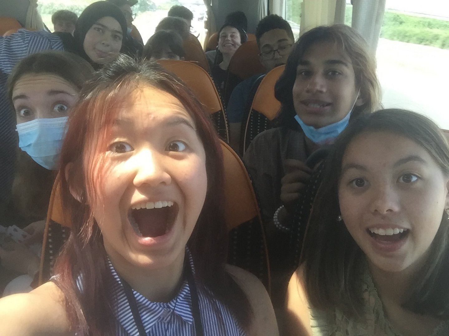 Italy 2023, Day 8: Misano: Bus selfie