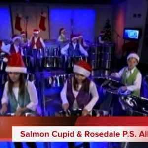 ‘Joy To The World’ – Salmon Cupid and his Gr 5 Steelpan Band Rosedale All Stars